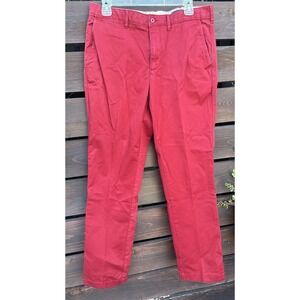 Men's Cremieux Red Chino‎ Comfort Stretch Pants Size 34x30